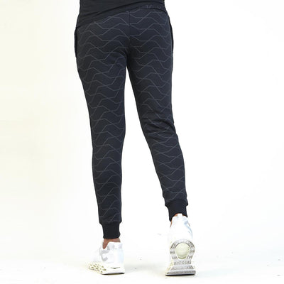Black Cellulite Terry Trouser - Ibex Collections