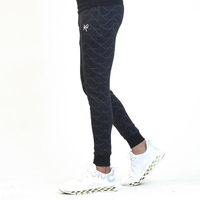 Black Cellulite Terry Trouser - Ibex Collections