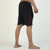 Black Terry Short with Side Box Print - Ibex Collections