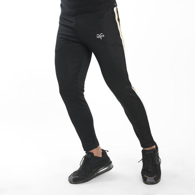 Black Interlock Bottoms with Mustard Tape - Ibex Collections