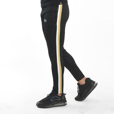 Black Interlock Bottoms with Mustard Tape - Ibex Collections