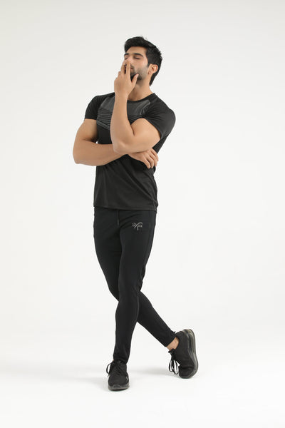 Black Compression Tee - Ibex Collections