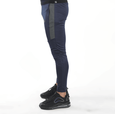 Navy Mesh Trouser With Grey Side panel - Ibex Collections