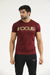 Maroon Textured Quick Dry T-Shirt