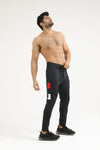Navy Run Division Bottoms with White & Red Panel - Ibex Collections