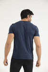 Basic Navy Lycra Tee - Ibex Collections