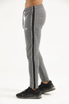 Grey Checker Trouser with Black Side Panel - Ibex Collections