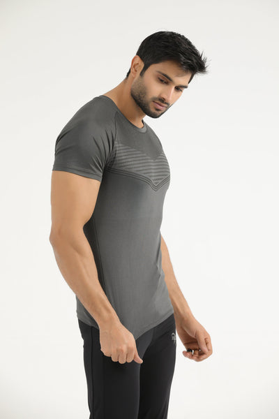 Charcoal Compression Tee - Ibex Collections