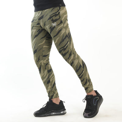 French Olive Camo Terry Bottoms - Ibex Collections
