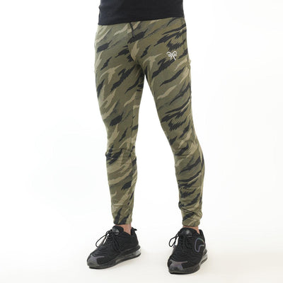 French Olive Camo Terry Bottoms - Ibex Collections