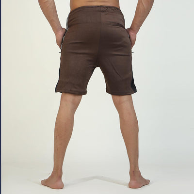 Quick Dry Brown Short with Side Panel - Ibex Collections