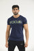 Navy Textured Quick Dry T-Shirt - Ibex Collections