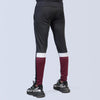 Black Interlock Trouser with White & Maroon Lower Panel - Ibex Collections