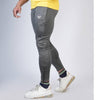 Charcoal Super Stretch Texture Trouser with Ankle zip - Ibex Collections